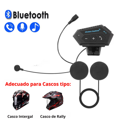 Auriculares inalámbricos para casco de motocicleta, manos libres, estéreo, resistente al agua, altavoz, anti - interferencias, reproductor de música.