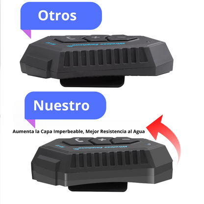 Auriculares inalámbricos para casco de motocicleta, manos libres, estéreo, resistente al agua, altavoz, anti - interferencias, reproductor de música.